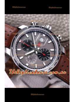 Chopard Classic Racing Chronograph 1:1 Mirror Replica Watch in Steel Casing - Grey Dial 