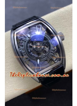 Franck Muller Curvex Grand Central Tourbillon Stainless Steel Watch in 1:1 Mirror Replica Watch