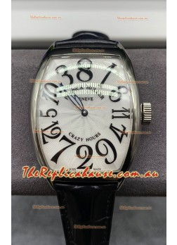 Franck Muller Crazy Hours Automatic Swiss Super Clone Replica Watch in White dial