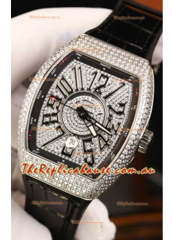 Franck Muller Vanguard Edition Swiss Replica Watch - Black Numerals