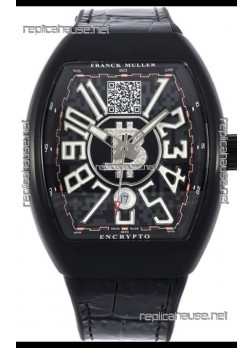 Franck Muller Vanguard Encrypto BTC V45 PVD Casing Swiss Replica Watch