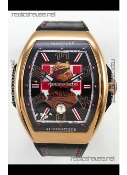 Franck Muller Vanguard Skenderbeu Croatia Rose Gold Swiss Replica Watch 