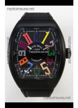 Franck Muller Super Clone Vanguard V45 Racing Carbon Watch in Nylon Strap