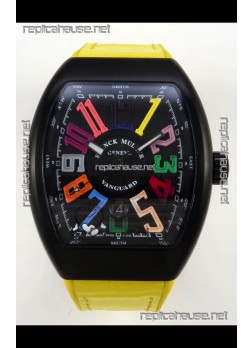 Franck Muller Super Clone Vanguard V45 Racing Carbon Watch in Nylon Strap