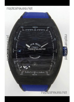 Franck Muller Super Clone Vanguard V45 Racing Carbon Watch in Nylon Strap