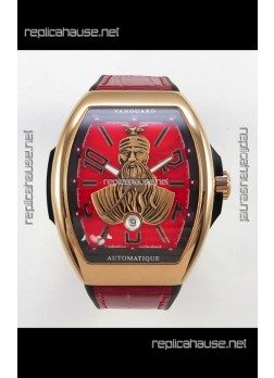 Franck Muller Vanguard Skenderbeu Rose Gold Swiss Replica Watch 
