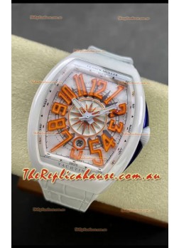 Franck Muller Vanguard Yachting White Ceramic 1:1 Mirror Swiss Replica Watch