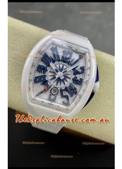 Franck Muller Vanguard Yachting White Ceramic 1:1 Mirror Swiss Replica Watch