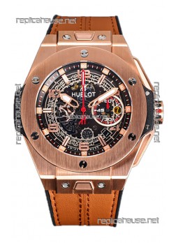Hublot Big Bang F1 "King Gold" Edition Chronograph Rose Gold Swiss Replica Watch 