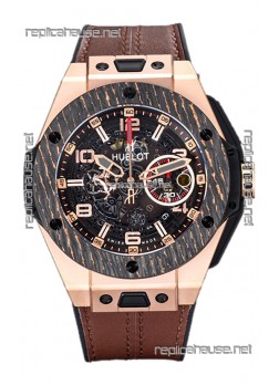 Hublot Big Bang F1 "King Carbon Gold" Edition Chronograph Swiss Replica Watch 