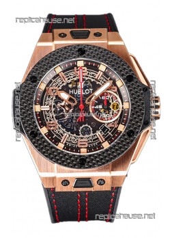 Hublot Big Bang F1 "King Carbon Gold" Edition Chronograph Swiss Replica Watch 