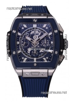 Hublot Spirit of Bang Titanium Casing Ceramic Bezel Blue Dial - 42MM Swiss Replica