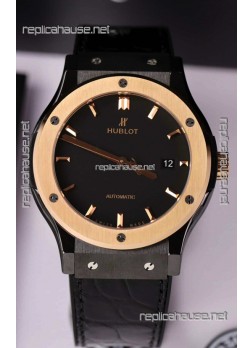 Hublot Classic Fusion Ceramic Casing Rose Gold Bezel Superclone Watch 42MM
