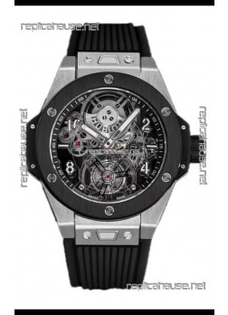 Hublot Big Bang Tourbillon Titanium Casing Ceramic Bezel Watch in 45MM 1:1 Mirror Replica