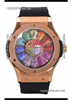 Hublot Classic Fusion Takashi Murakami Rose Gold Edition Swiss Watch 1:1 Mirror Replica