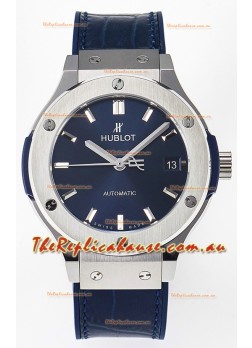 Hublot Super Clone Classic Fusion Titanium 38MM 1:1 Mirror Replica Watch Blue Dial