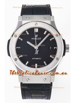 Hublot Super Clone Classic Fusion Titanium 42MM 1:1 Mirror Replica Watch Black Dial