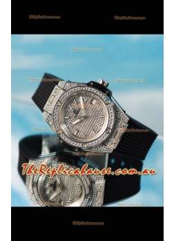 Hublot Big Bang One Click Diamonds Paved Casing and Dial Swiss Replica Watch