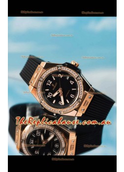Hublot Big Bang One Click King Black Dial Rose Gold Swiss Replica Watch 39MM