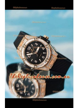 Hublot Big Bang One Click King Black Dial Rose Gold Swiss Replica Watch 39MM