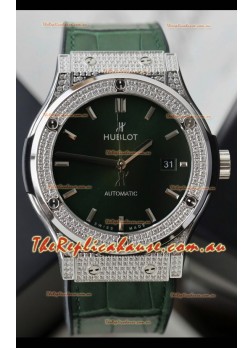 Hublot Classic Fusion Automatic Steel Green Dial 42MM Superclone Replica Watch