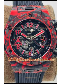 Hublot Big Bang Unico Red Carbon Las Vegas Boutique Edition Swiss Replica Watch 