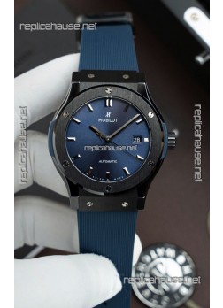 Hublot Classic Fusion Ceramic Casing Blue Dial Super Clone Swiss Replica 42MM