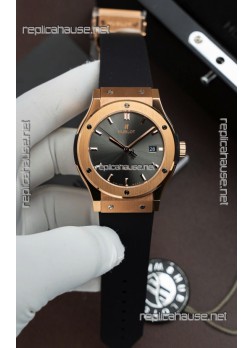 Hublot Super Clone Classic Fusion Titanium Rose Gold Grey Dial 42MM Watch