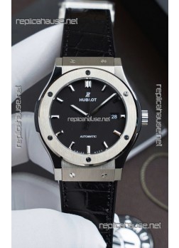 Hublot Super Clone Classic Fusion Titanium Black Dial 42MM Watch