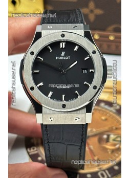 Hublot Super Clone Classic Fusion Titanium Black Dial 42MM Watch