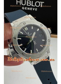 Hublot Classic Fusion Stainless Steel 33MM Blue Dial Swiss Quartz Movement Watch 1:1 Mirror Quality