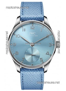 IWC Portugieser Automatic 40 IW358402 Blue Dial in White Gold 1:1 Mirror Replica Watch 