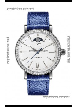 IWC Portofino IW659601 Automatic Moon Phase Steel Casing Watch in White Dial 37MM