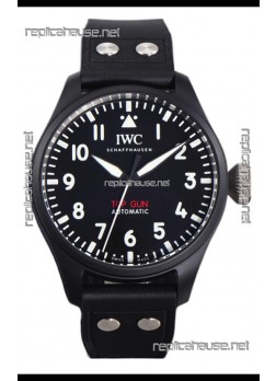IWC Big Pilot's IW326906 Top Gun Edition 43MM Leather Strap Ceramic Swiss Replica