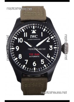 IWC Big Pilot's IW326906 Top Gun Edition 43MM Khaki Nylon Strap Ceramic Swiss Replica 