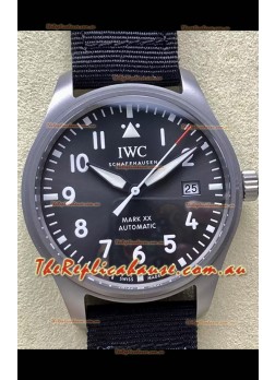 IWC Pilot's MARK XX Super Clone Titanium Swiss Replica Watch Grey Dial