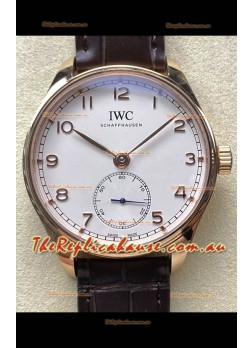 IWC Portugieser Super Clone Automatic 41 IW358306 White Dial Rose Gold Casing