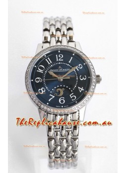 Jaeger-LeCoultre Rendez-Vous Steel Night & Day 1:1 Mirror Steel Case Blue Dial