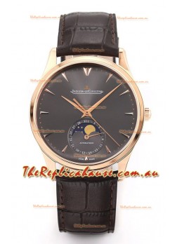 Jaeger LeCoultre Master Ultra Thin Moon Pink Gold 1:1 Mirror Replica Watch