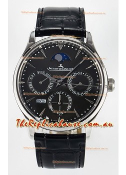 Jaeger LeCoultre Super Clone Master Ultra-Thin Perpetual Calendar Grey Dial Watch