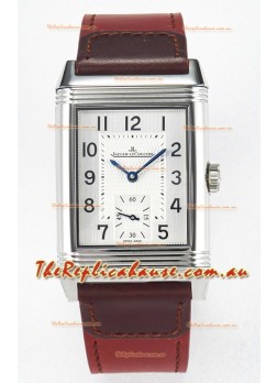 Jaeger-LeCoultre Reverso Super Clone DuoFace Black/White Steel Replica Watch 