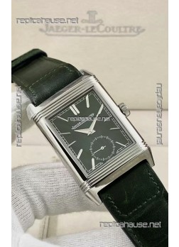 Jaeger-LeCoultre Reverso DuoFace Steel Casing Green Dial Watch in Swiss Automatic Movement
