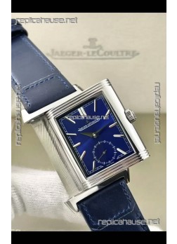 Jaeger-LeCoultre Reverso DuoFace Steel Casing Watch Blue Dial in Swiss Automatic Movement