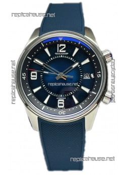 Jaeger LeCoultre Polaris Date Blue Dial Rubber Strap 1:1 Mirror Replica Watch 42MM