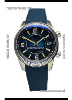 Jaeger LeCoultre Polaris Date Blue Dial Rubber Strap 1:1 Mirror Replica Watch 42MM