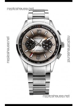 Jaeger LeCoultre Polaris Chronograph Stainless Steel Casing Grey Dial Swiss Replica Watch 
