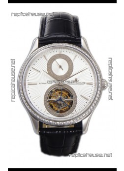 Jaeger LeCoultre Master Ultra-Thin Tourbillon White Dial Stainless Steel Casing