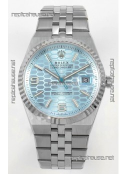 Rolex Land-Dweller 127336 Ice Blue Honeycomb 40MM Swiss Replica Watch 