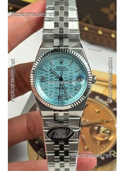 Rolex Land-Dweller 127236 Ice Blue Honeycomb 36MM Swiss Replica Watch 