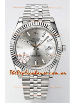 Rolex Datejust Cal.3235 Movement Swiss Watch 1:1 Mirror Replica 904L Steel 41MM - Steel Dial 